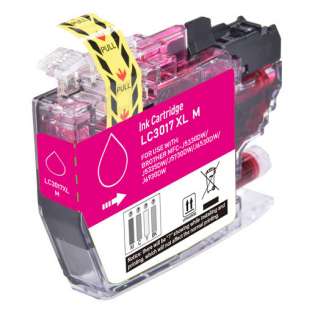 Compatible inkjet cartridge for Brother LC3017M - high yield magenta