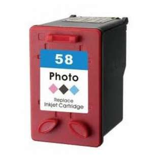 Remanufactured HP 58, C6658AN ink cartridge, photo