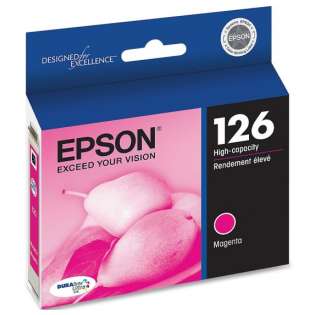 Epson 126, T126320 Genuine Original (OEM) ink cartridge, high capacity yield, magenta