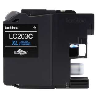 Brother LC203C original ink cartridge, high capacity yield, cyan, 550 pages