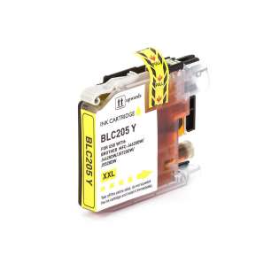 Compatible inkjet cartridge for Brother LC205Y - super high capacity yield yellow, 1200 pages