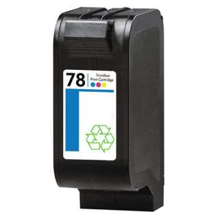 Remanufactured HP 78, C6578DN ink cartridge, tri-color