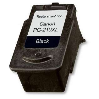Remanufactured Canon PG-210XL ink cartridge, high capacity yield, pigment black