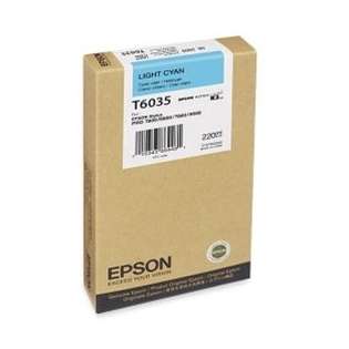 Epson T603500 Genuine Original (OEM) ink cartridge, light cyan