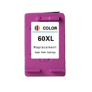 Remanufactured HP 60XL, CC644WN ink cartridge, high capacity yield, tri-color