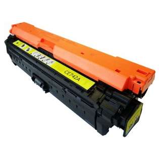 Compatible HP 307A Yellow, CE742A toner cartridge, 7300 pages, yellow