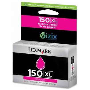 Lexmark 150XL, 14N1616 Genuine Original (OEM) ink cartridge, high capacity yield, magenta, 700 pages