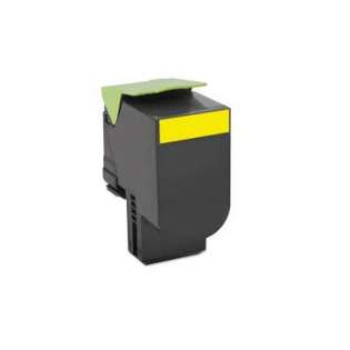 Remanufactured Lexmark 80C1SY0 toner cartridge - yellow