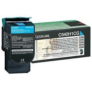 Remanufactured Lexmark C540H1CG toner cartridge - cyan