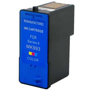Remanufactured Dell Series 9, MK993 ink cartridge, high capacity yield, color
